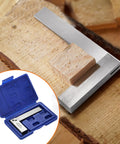 Suwimut four-piece machinist square set in blue case; hardened steel 2,3,4,6-inch L-squares for woodworking.