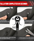 Installation guide for Universal Nylon Cable Tie Buckles 300 Pack Self Locking T Rivets Kit for Cars and Trucks