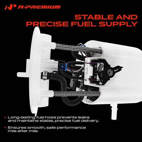Heavy Duty Electric Fuel Pump Module Assembly Fits Ford Mustang 2011 To 2014 V6 3.7L And V8 5.0L Left Side direct view of assembly components.