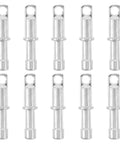 Durable Aluminum Alloy Tent Pole End Plugs Spare Replacement Caps For 8.5mm Rods Weatherproof Sturdy Tent Pole Accessory Kit For Outdoor Adventures And Rough Camping Scenarios, set of 10 silver caps