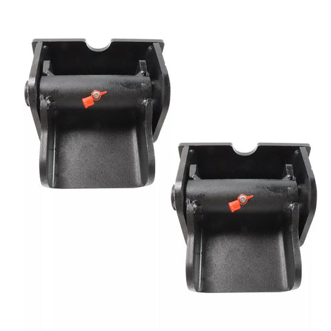 Greasable Weld On Dump Truck And Trailer Hinge Set Built Tough Beefy Bolt On Fitment Heavy Duty Steel Construction Corrosion Resistant And Heat Resistant Easy Installation For Durable Dump Body Operation, pair of black steel hinges