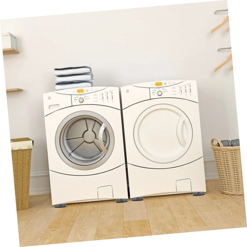 Washing machines on 8 Pack Slip Shockproof Foot Pads For Washing Machines And Refrigerators Heightening Stabilizer Mats