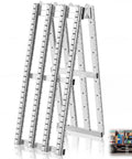 Heavy-Duty Foldable Conveyor Roller Ramp Table 15x78 Inch Gravity Transport Cart With White Galvanized Steel Frame, showing side view with rollers.