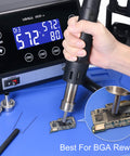 Powerful 1000W Touch Screen Rework Station With Rapid Heating 212F To 932F Range 500C Maximum for precise solder rework