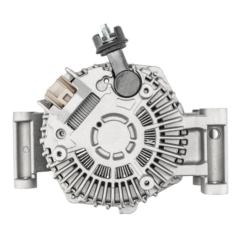 Beefed Up 12V 150 Amp Alternator With 6 Groove Pulley for Ford Focus 2008 to 2011, rear view showing connections