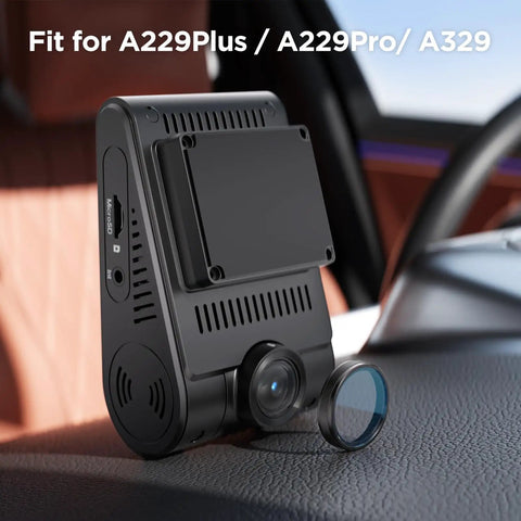 CPL Filter for Dash Cam Front Camera A229 Series and A329S Series Anti Glare Polarizing Lens on car dashboard