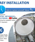 Dryer Drum Roller Kit With Durable Belt And Idler Pulley For Maytag Dryers Beefed Up WP33002535 installation guide