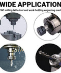 ER20 Collet Set 1 to 13mm for CNC Milling Lathe Engraving Router Tool Holder Kit, showcasing wide application in machining.