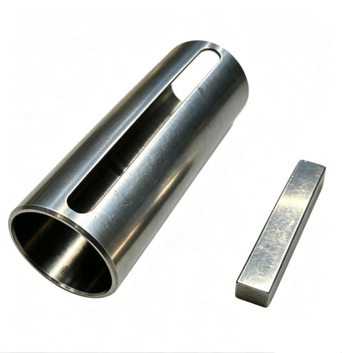Crank Shaft Sleeve Adapter From One Inch To One And One Eighth Inch With One Quarter Inch Keyway Steel Shaft Spacer For Motors Pulleys And Belts