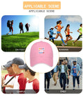 Lightweight Pink Dope Baseball Cap for Men with Breathable Six Panel Design displayed with various outdoor activities.
