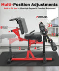Side view of Leg Extension And Curl Machine For Home Gym With Dual Mode Backrest Seated Extensions or Prone Hamstring Curls