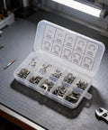 120 Piece External Retaining Rings Kit For Mechanical Projects, Durable Stainless Steel Snap Rings In A Variety Of Sizes From M5 To M10, Built For Tough Jobs, Quick Installations, And Snug, Reliable Fits. Stainless steel retaining ring assortment in organizer case