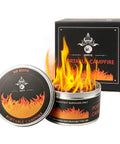 Portable S'mores Fire Pit For Outdoor Fun, 3-5 Hour Burn Time, Lightweight Mini Fire Pit with open flame and packaging box