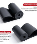 26X4.0 Inch Rim Strip And Fat Tire Rim Tape PVC Inner Tube Cushion Protector Anti Puncture Pack Of 2 For Bikes Black rolled view