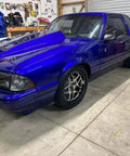 Badass Moon White Basecoat Paint Gallon With Slow Reducer Ready To Spray Auto Body Refinish Kit 128 Ounces on a blue classic car