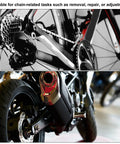 Chain Connecting Puller Holder Tool For Bicycle Chains Size 100 To 200 Carbon Steel Construction shown on bike chains