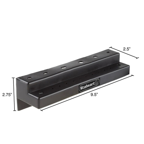 Wall mount rack for Everyday 18 Piece Screwdriver Set with Magnetic Tips, showing dimensions for precision work storage solution.