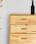 8 Pack Oval Wood Recessed Concealed Sliding Door Handles For Cabinets And Closets on wooden drawer