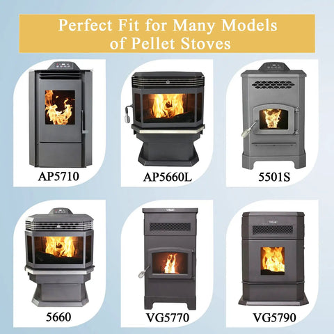 Diagram showing stoves AP5710, AP5660L, 5501S, 5660, VG5770, VG5790 for Exhaust Blower Motor Replacement 80602 Fits Vogelzang VG5790 VG5770