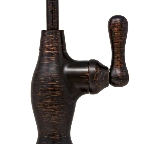 Close-up of No Airgap NSF Certified RO Faucet for Clean Drinking Water, Venetian Bronze vase style with ceramic lever.