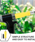 Premium Cordless Rivet Adapter Kit For Hand Tools With Easy Installation And Versatile Riveting Applications To Make Your DIY Projects Go Super Sleek And Smooth. Yellow and black metal rivet adapter on hand tool