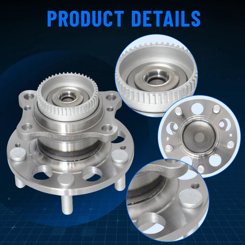 2 Pack Rear Wheel Hub And Bearing Assembly For Hyundai Elantra 2011 To 2016 Elantra Coupe 2013 To 2014 Elantra GT 2013 To 2017 Veloster 2012 To 2017 And Kia Forte Forte Koup Forte5 2014 To 2018 Pair Durable Beefed Up Replacement Bearings detailed view
