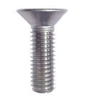 M8-1.25 X 35mm Flat Head Socket Cap Screw DIN 7991 A2-70 Stainless Steel showing full threaded body and head profile.