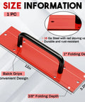 12 Inch 16 Gauge Steel Sheet Metal Folding Tool With Grips For Standing Seam Roofing Panels Drip Edge Bender Handy Tool For HVAC Applications And Pipe Fitting Red