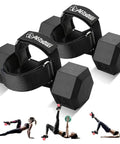 Tibialis Trainer Foot Strap For Dumbbell Workouts, Adjustable Ankle Weights attached to dumbbells for leg exercises
