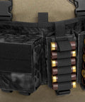 10 Pack 6 Round Buttstock Shell Holder For 12 Gauge Shotgun Shell Carrier Side Saddle With MOLLE Utility Pouch Hook And Loop