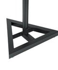 Close-up of the wide stable base of Pro Grade Studio Monitor Stands Pair With Adjustable Height And Locking Safety Pin For Precise Speaker Placement