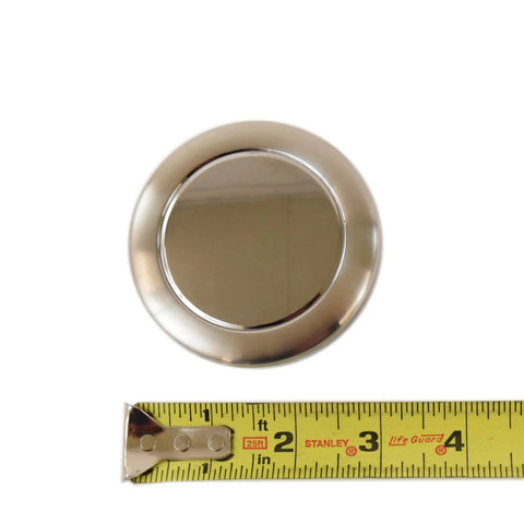 Top view of Control Knob Replacement DC97-18058C for Laundry Appliances, Fits Samsung Washers and Dryers with tape measure.