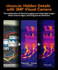 Dual-Lens WiFi Heat Cam With AI Upscale To 640x480 UIRA-IR 2MP Visual Sensor five-mode thermal fusion for electrical wiring