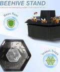 Newest Windows 8 Frame Beehive Kit with bees and beehive stand featuring insect trap and bee rest icons