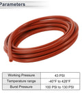 Silicone Vacuum Hose For Your Ride 15 Ft Long High Temp 3mm ID Approx 0.12 Inch 10mm OD 3.5mm Wall Red Heavy Duty