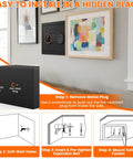 Installation guide for Compact Fireproof Safe For Home And Office With Alarm System, LED Sensor Light, Wall Mountable Security Box
