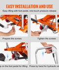 Easy installation steps for Heavy Duty Hydraulic Lift Table Cart With 500 Pound Capacity And 28.5 Inch Max Rise.