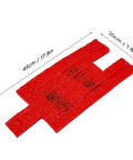 Red Concrete Stamp Mat 17.9x7.8 Stone Texture PU Mold For Stamped Concrete Patio And Driveway, shown in red with dimensions.
