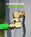 90 Degree Hose Elbow With 360 Degree Swivel, Three Quarter Inch GHT Garden Hose Connector And Adapter, Solid Brass Water Fittings For RV
