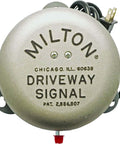 Driveway Signal Bell Kit With 50 Foot Hose And End Of Hose Plug For Quick Yard Alerts Outdoor Doorbell System shown from top view