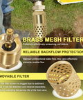 Well Pump Foot Valve 1-1/4 Inch Female NPT Check Valve With Brass Body, Strainer, 0.18 Inch Filter Holes in action