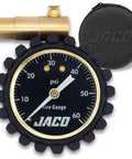 MBX 60 PSI Presta Tire Pressure Gauge for Bikes, Built for MTB and XC, Go To Portable with Shock Resistant Cover, ANSI B40.1 Calibrated for 1.5 Percent Accuracy, Trail Ready Gauge for Precise Mountain Bike Inflation, 60 PSI dial gauge with case