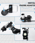 Setup steps for phone adapter on Beginner Friendly 80mm Refractor Telescope Kit With 600mm Focal Length Multi Coated Optics