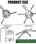 6 Inch Steel Wire Brush Cutter Trimmer Head For Electric Cordless String Trimmers, product size details and components.