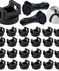 Magnetic Cable Tie Set With 25 Mounts And 200 Self Locking Ties Big Value Cable Management Kit For Home Office And Workshop