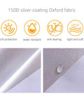 150D Oxford fabric details with UV protection, water resistance, anti-tearing, and softness for Weatherproof Car Cover for Sedans
