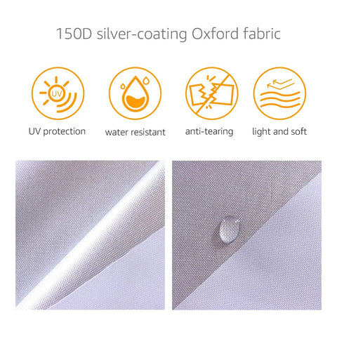 150D Oxford fabric details with UV protection, water resistance, anti-tearing, and softness for Weatherproof Car Cover for Sedans