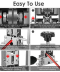 Heavy Duty Drill Powered Wire Stripper Machine For Copper Scrap Recycling And Electrical Work With Hand Crank Backup step-by-step setup guide.