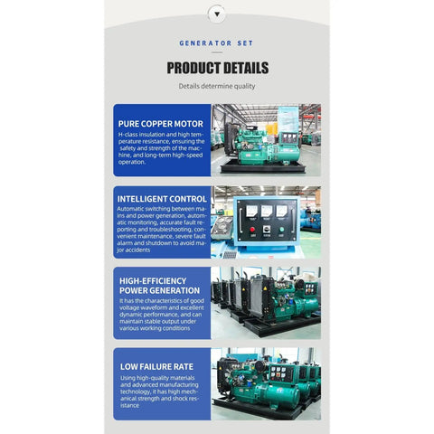Quiet Portable Generator Set For Marine Use And Home Backup And Construction Site Power High Performance Reliable Electricity Solution For Professionals Smooth Operation Easy Start Durable And Ready To Work product details