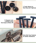 Heavy Duty Nylon Universal Cable Tie Buckles With Pin And Button Lock For Car Repairs showing tie, lock, and installed view
